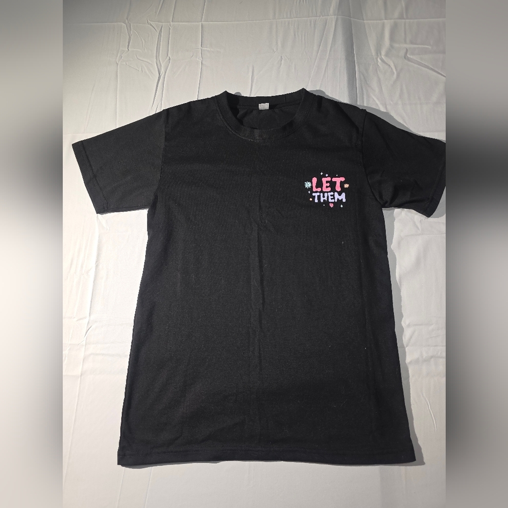 Black Graphic Tee "Let Them" Unisex Short Sleeve